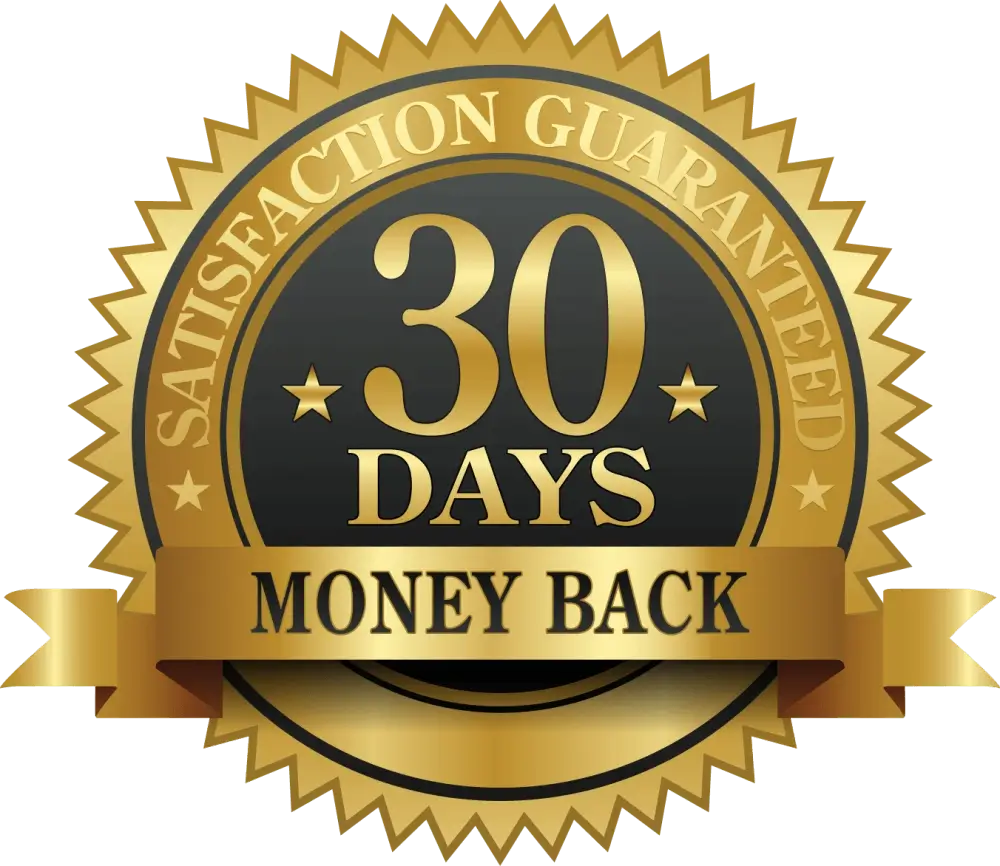 30-day money-back guarantee badge